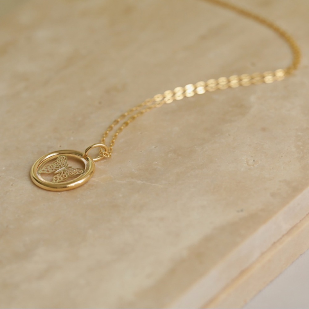Butterfly Necklace | 18k Gold Filled - Picture 3 of 6